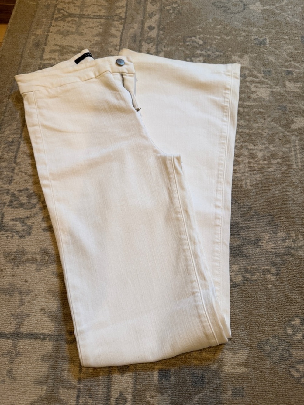 J Brand White Wide Leg Jeans